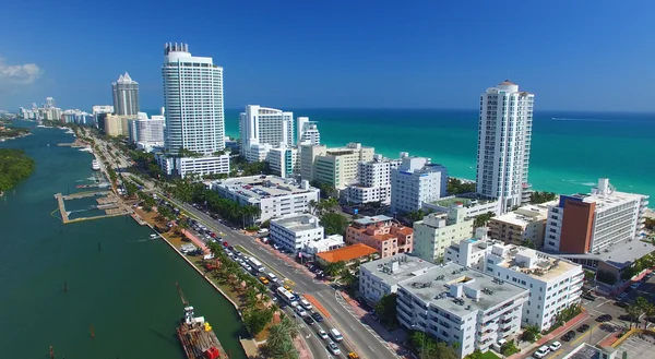 Miami beach Flygfoto — Stockfoto