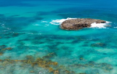 Victoria Great Ocean Road boyunca kristal berraklığında suları
