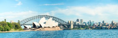Sydney - 23 Ekim 2015: Güzel panoramik şehir harb