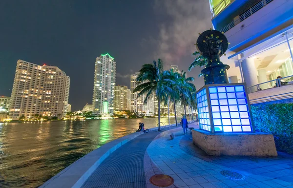 Miami centro ciudad vista — Foto de Stock