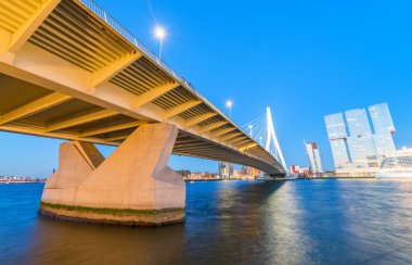 Rotterdam gece manzarası, Hollanda