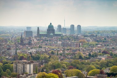 Bruxelles manzarası. Binalar, Brüksel, Belçika