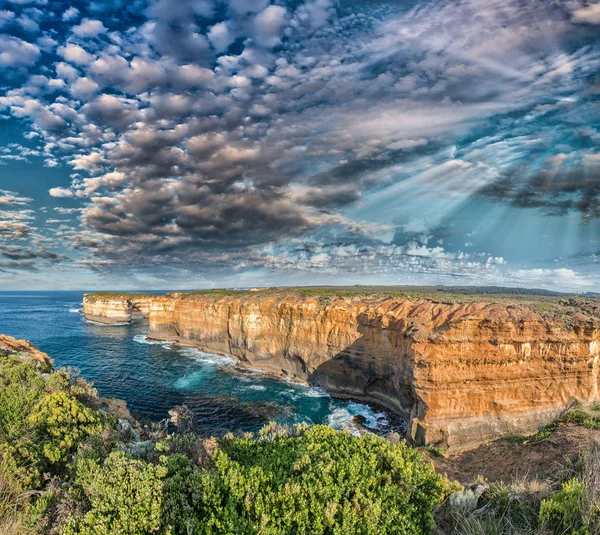 Kustnära utsikt längs Razorback synvinkel - Great Ocean — Stockfoto