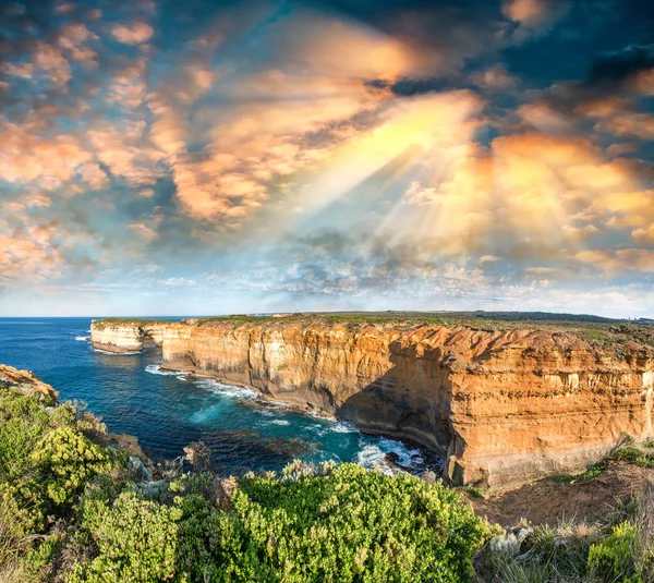 Magnífica vista costeira ao longo do ponto de vista Razorback - Great Ocean — Fotografia de Stock