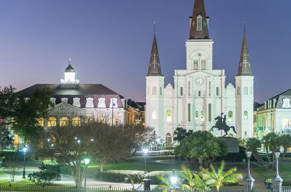 Piękna architektura Jackson Square, New Orleans - La — Zdjęcie stockowe