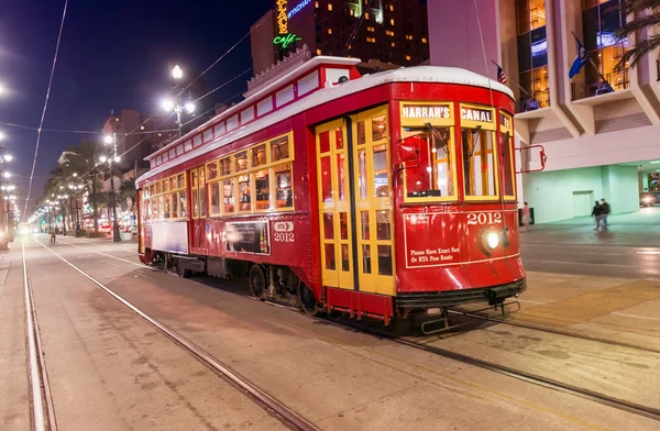 Gamla streetcar i New Orleans — Stockfoto