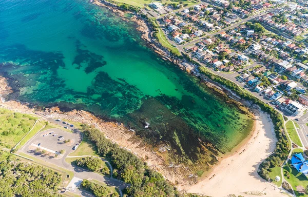 A légi felvétel a Long Bay, Sydney tengerpart — Stock Fotó