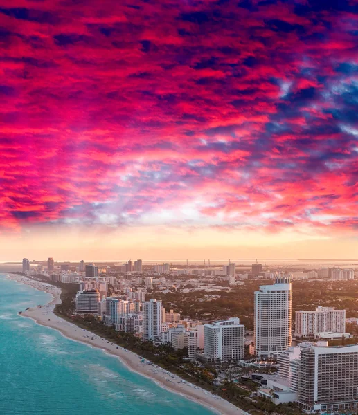 Miami beach Flygfoto — Stockfoto