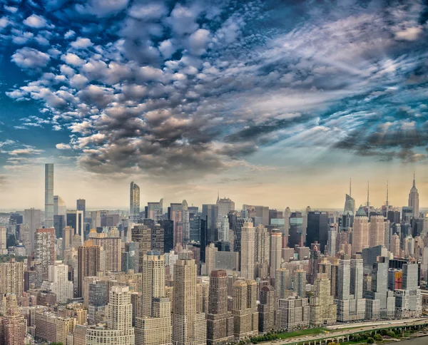 Skyline von New York City — Stockfoto