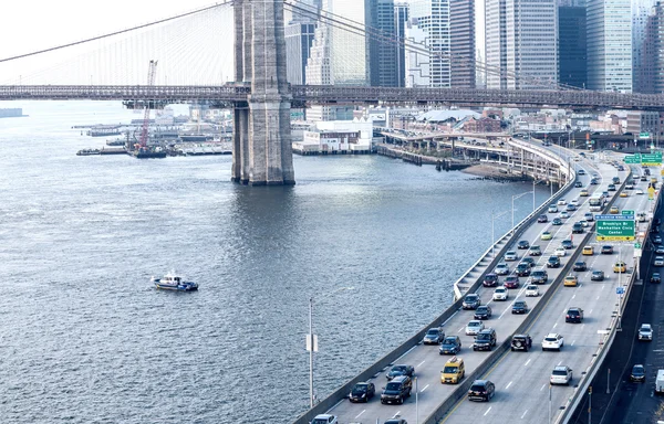 Trafic sur FDR drive, New York — Photo