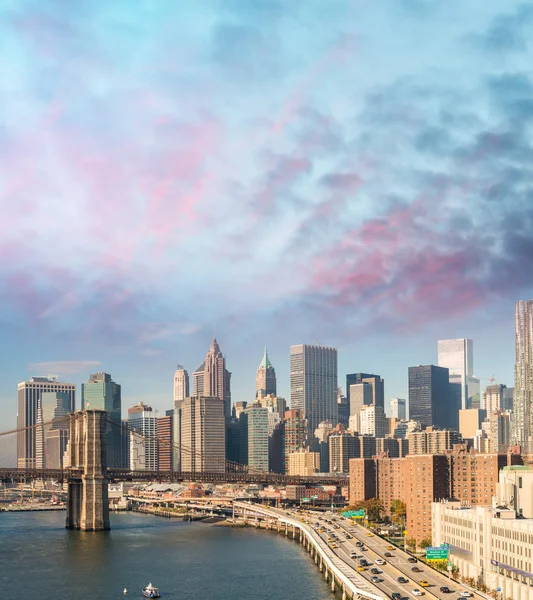 Skyline von New York City — Stockfoto