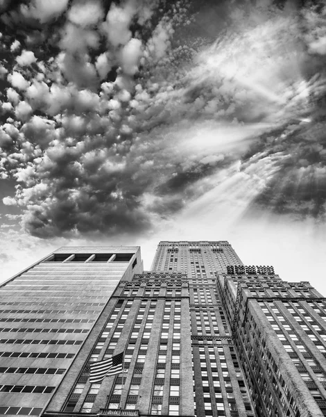 Vista aérea de Midtown Buildings, Manhattan - Nueva York — Foto de Stock