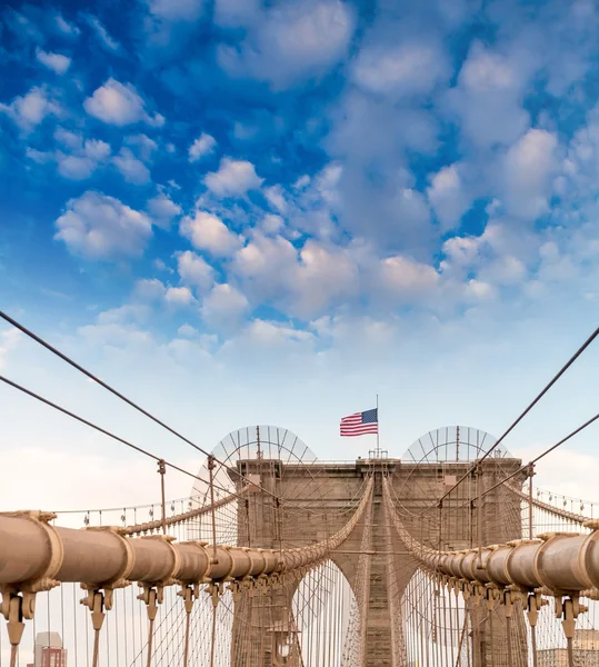 Brooklyn Bridge, New York City — Stock fotografie