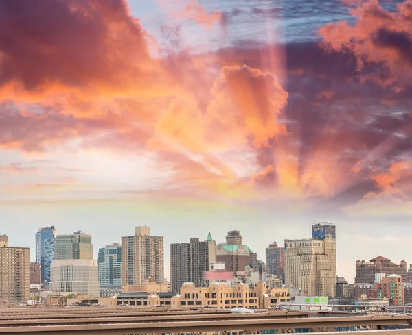 Skyline von New York City — Stockfoto