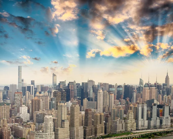 Midtown Manhattan skyline, Nueva York — Foto de Stock