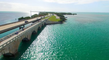 Bahia Honda devlet parkı havadan görünümü, Florida