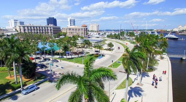 Flygfoto över West Palm Beach, Florida — Stockfoto