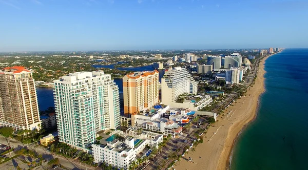 Letecký pohled na fort lauderdale, florida — Stock fotografie