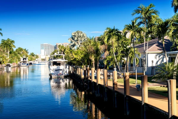 Canals of Fort Lauderdale, Florida — Stock Photo, Image