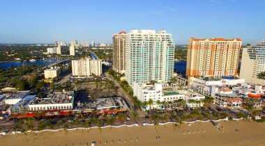 fort Lauderdale, florida havadan görünümü