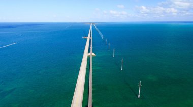 Bahia Honda devlet parkı havadan görünümü, Florida