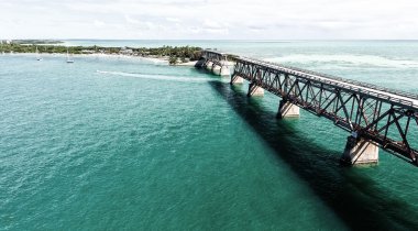 Bahia Honda devlet parkı havadan görünümü, Florida