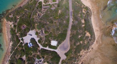 Genel gider görünümünü Fort Nepean, Mornington Yarımadası, Avustralya