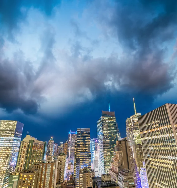 Skyskrapor på Manhattan - New York City — Stockfoto