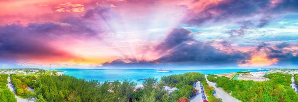 Delnor Wiggins State Park - Panoramic aerial view — Stock Photo, Image