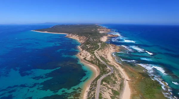 Fort Nepean silnice z vrtulníku, Austrálie — Stock fotografie