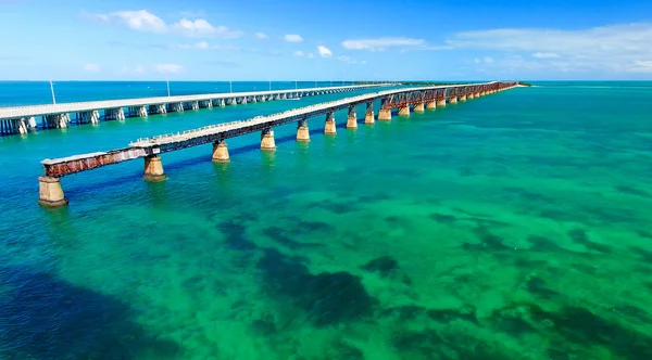 Bahia Honda parque estadual vista aérea, Florida — Fotografia de Stock