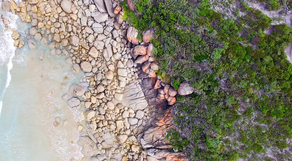 Вид сверху на пляж Wilsons Promontory, Австралия — стоковое фото