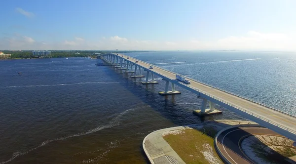 Sanibel Causeway sett från helikopter — Stockfoto