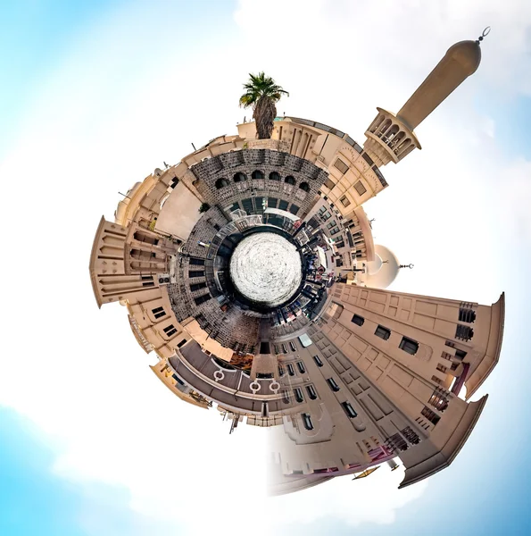 Planet gamla Dubai - miniatyr planet i gamla Dubai, med antika b — Stockfoto