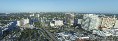 Fort Lauderdale kıyı şeridi hava görünümünü, Florida