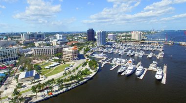 West Palm Beach aerial view, Florida clipart