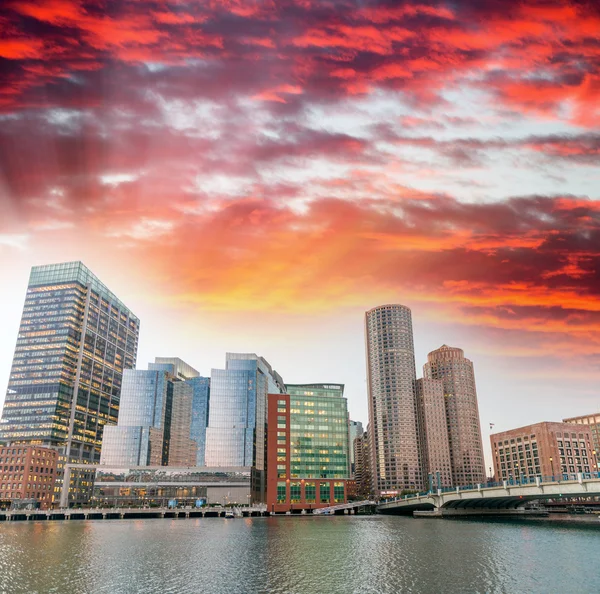 Edifícios e arranha-céus de Boston — Fotografia de Stock