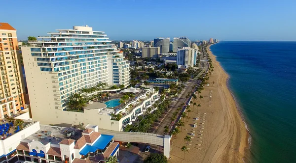 Fort Lauderdale kıyı şeridi hava görünümünü, Florida — Stok fotoğraf