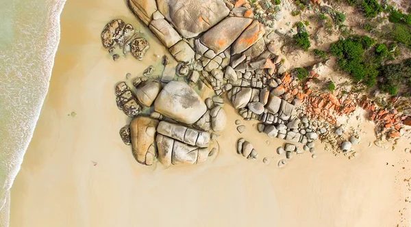 Wilsons Promontory berömda stranden, Victoria från luften, Australi — Stockfoto