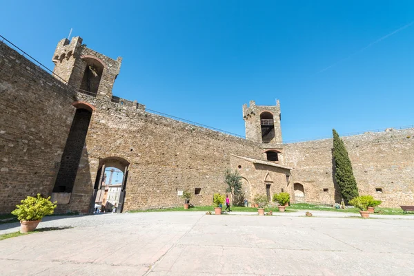 Kale Montalcino, Toskana - İtalya — Stok fotoğraf