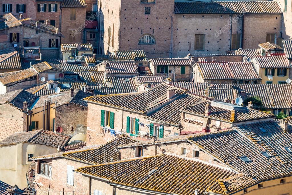 Ancient medieval buildings of Siena, Italy Stock Photo by ©jovannig