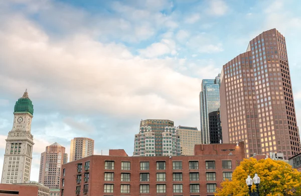 Vackra silhuett av Boston, panoramautsikt — Stockfoto