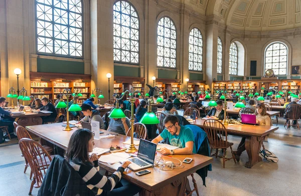 Bates Hall w Boston Public Library — Zdjęcie stockowe