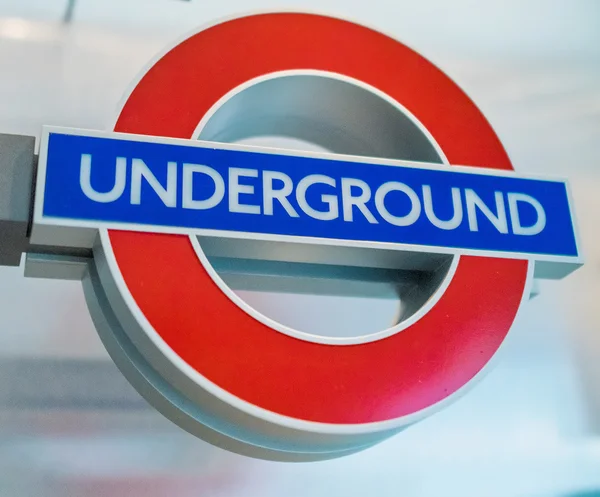 London underground station ingången. — Stockfoto