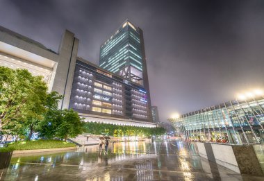 Osaka güzel manzarası, gece