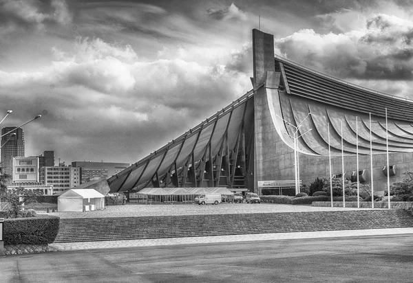 TOKYO - JUNE 1, 2016: Yoyogi National Gymnasium. Th — Stock Photo, Image