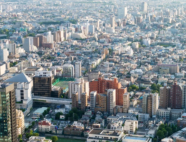 Flygfoto över Shinjukus skyline, Tokyo — Stockfoto