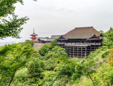 Kyoto Japonya, Bahar sezonu Kiyomizu veya Kiyomizu-dera Tapınağı