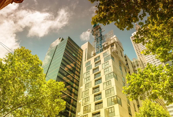 Melbourne, una de las ciudades más habitables del mundo en Vi — Foto de Stock