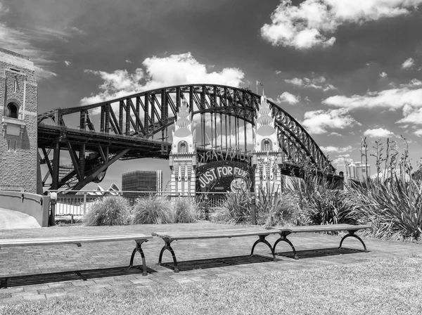 Ponte do Porto de Sydney a partir de Luna Park — Fotografia de Stock